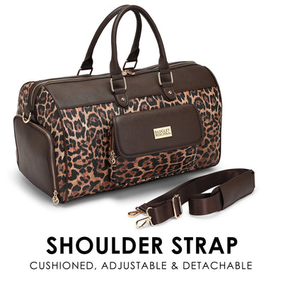 Leopard Lux 33L Duffel Bag for Women