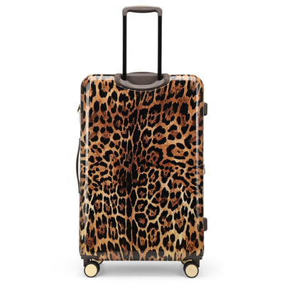 Leopard Lux Expandable Retro 28" Large Checked Suitcase