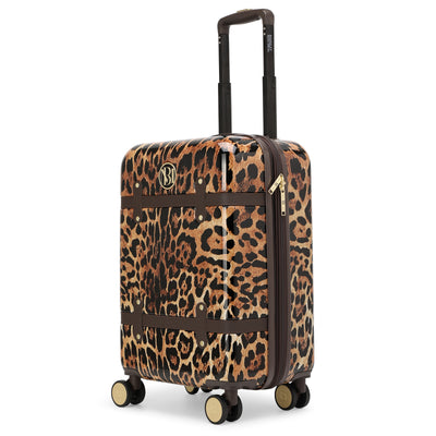 Leopard Lux Expandable Retro 20" Carry-on Suitcase