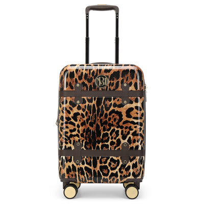 Leopard Lux Expandable Retro 20" Carry-on Suitcase