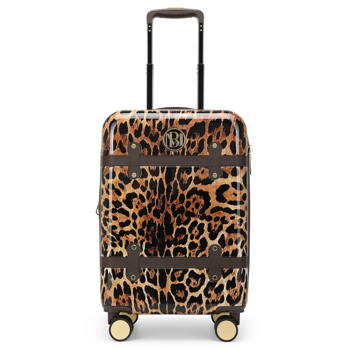 Leopard Lux Expandable Retro 20" Carry-on Suitcase