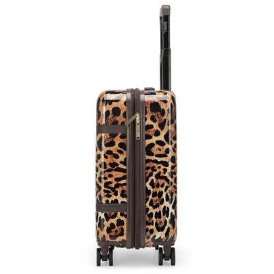 Leopard Lux Expandable Retro 20" Carry-on Suitcase