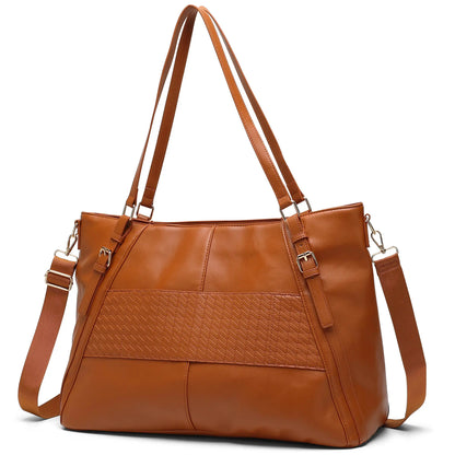 Leisure Luxe 33L Vegan Leather Weekender Tote Bag