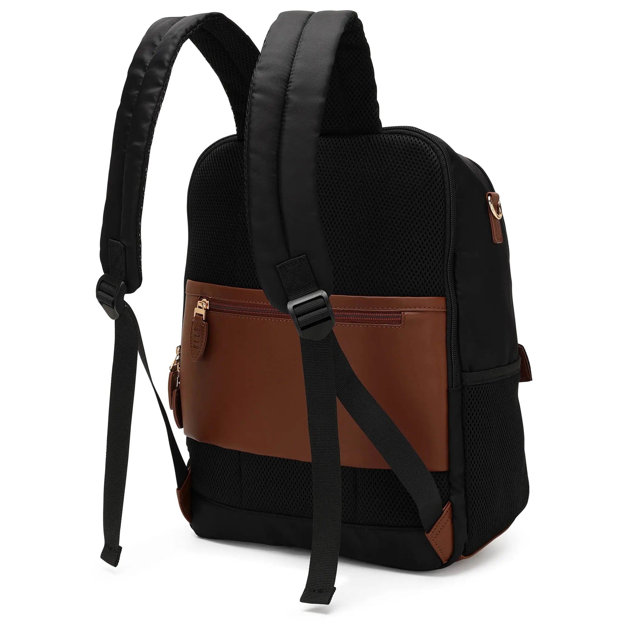 Luxe Journey 18L Twill and Vegan Leather Backpack