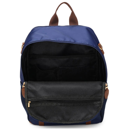 Luxe Journey 18L Twill and Vegan Leather Backpack