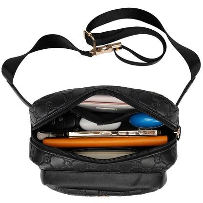 Compass Vegan Leather Crossbody Bag