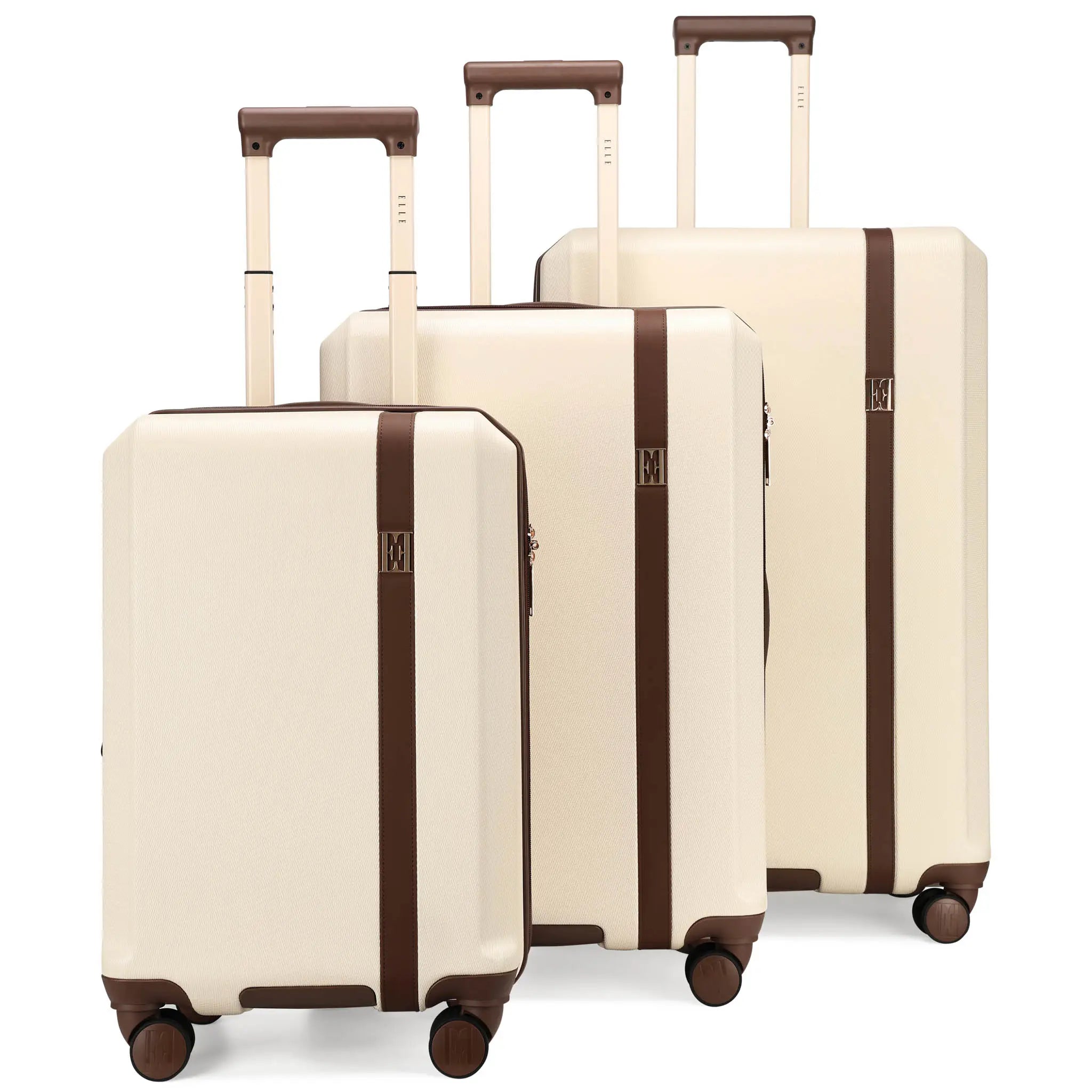 Luxe Journey 3 Piece Expandable Retro Luggage Set