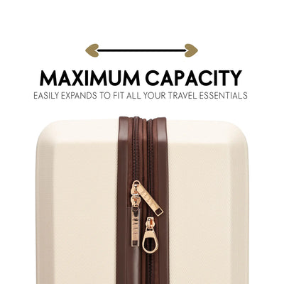 Luxe Journey 3 Piece Expandable Retro Luggage Set
