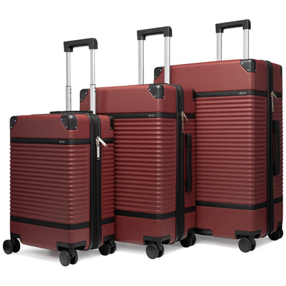 Belleville 3 Piece Expandable Retro Luggage Set