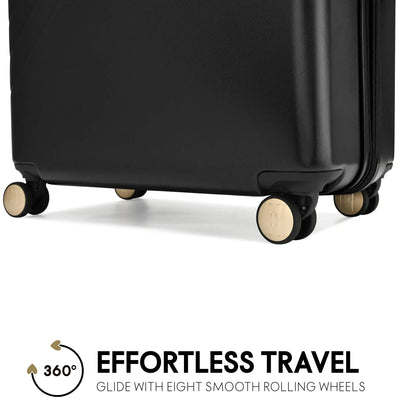 Louvre 2 Piece Expandable Polycarbonate Luggage Set