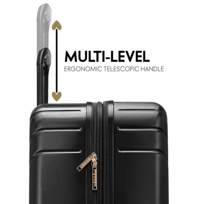 Louvre 2 Piece Expandable Polycarbonate Luggage Set