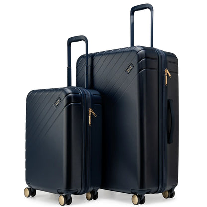 Louvre 2 Piece Expandable Polycarbonate Luggage Set