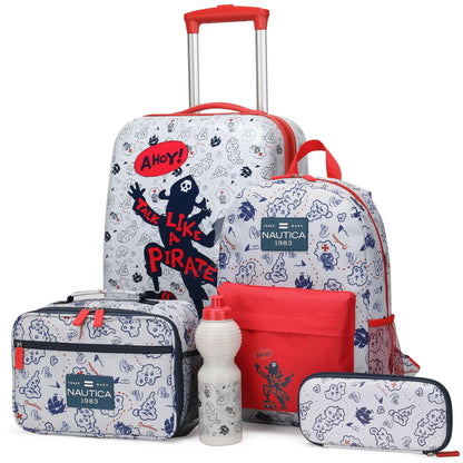 Kids Back to School 18" Carry-on Suitcase Set