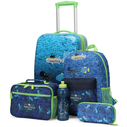 Kids Back to School 18" Carry-on Suitcase Set