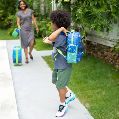 Kids Back to School 18" Carry-on Suitcase Set