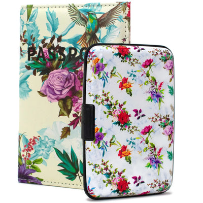 RFID Protected Passport Cover Wallet Set