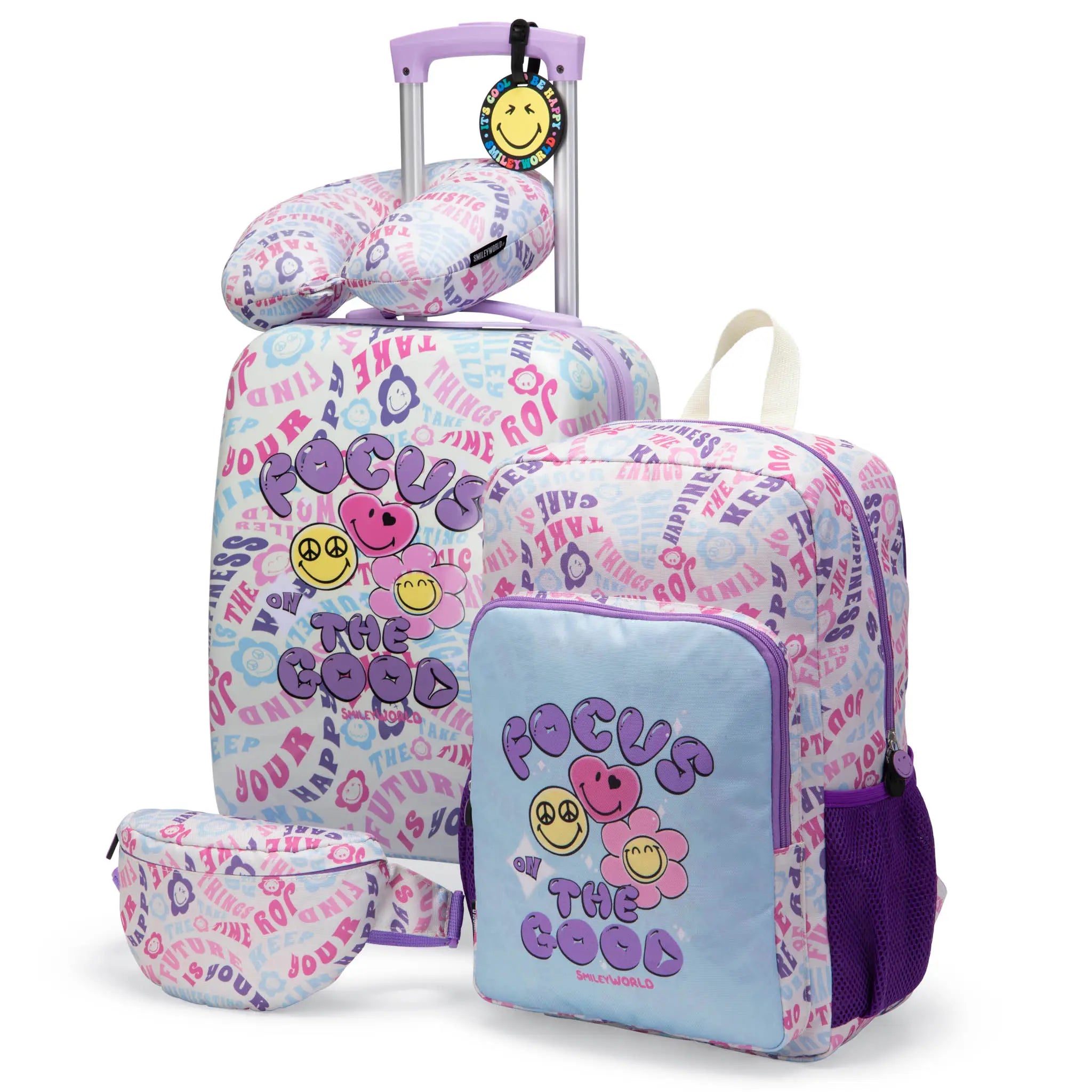 Kids Adventure 18" 5-Piece Carry-on Suitcase Set