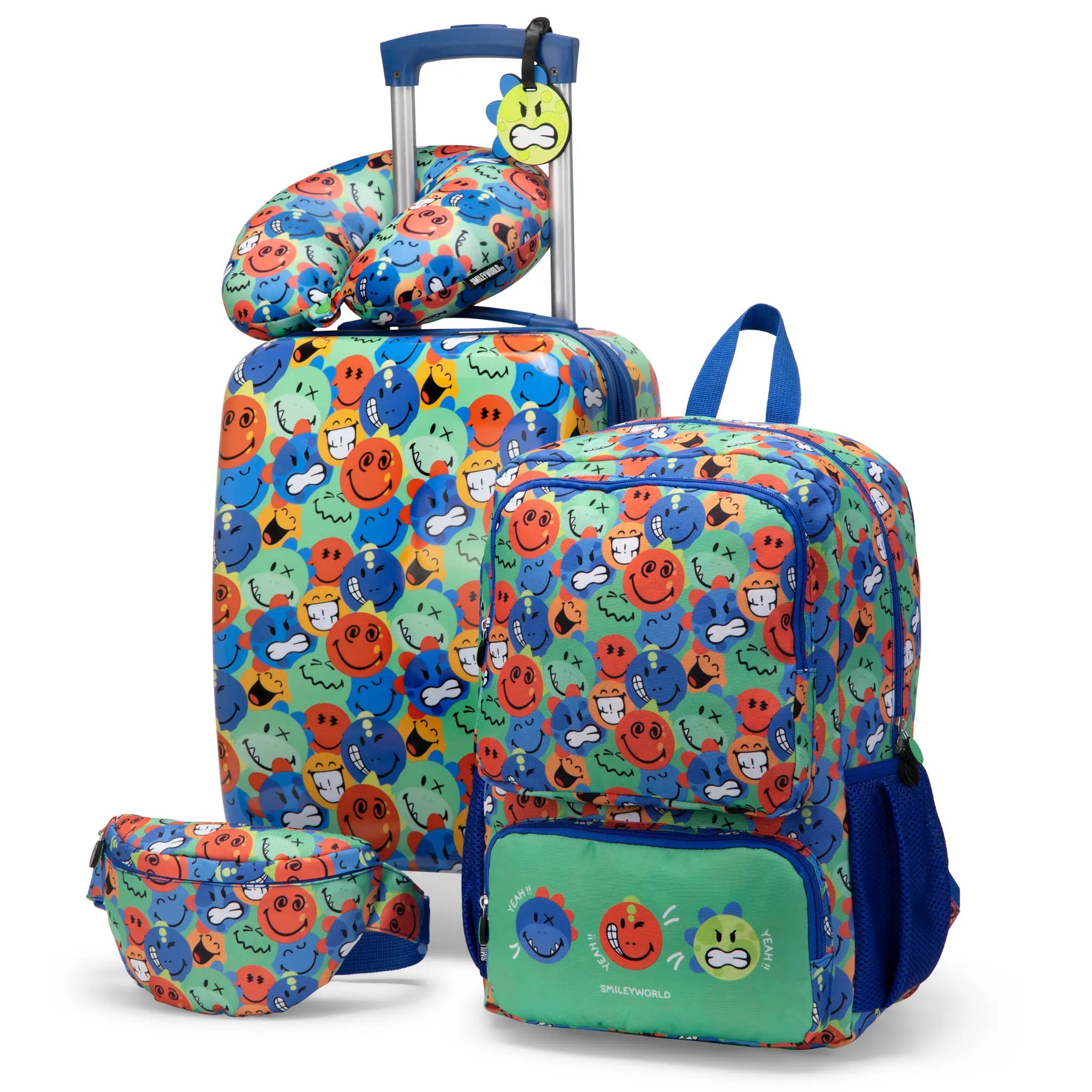 Kids Adventure 18" 5-Piece Carry-on Suitcase Set