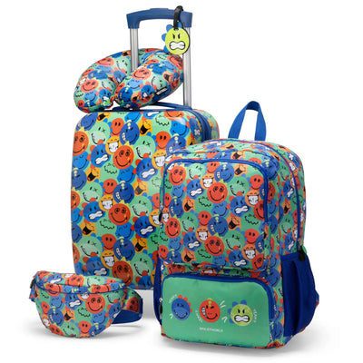 Kids Adventure 18" 5-Piece Carry-on Suitcase Set