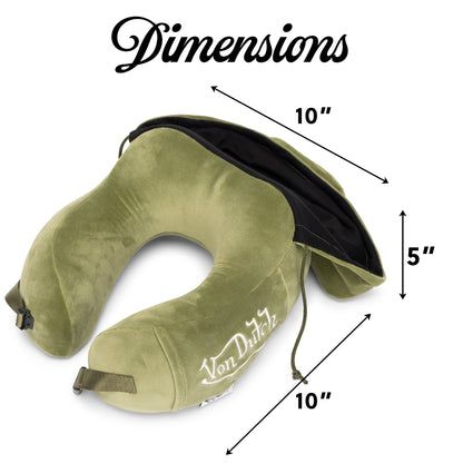 Eyeconic Hooded Ergonomic Memory Foam Travel Neck Pillow