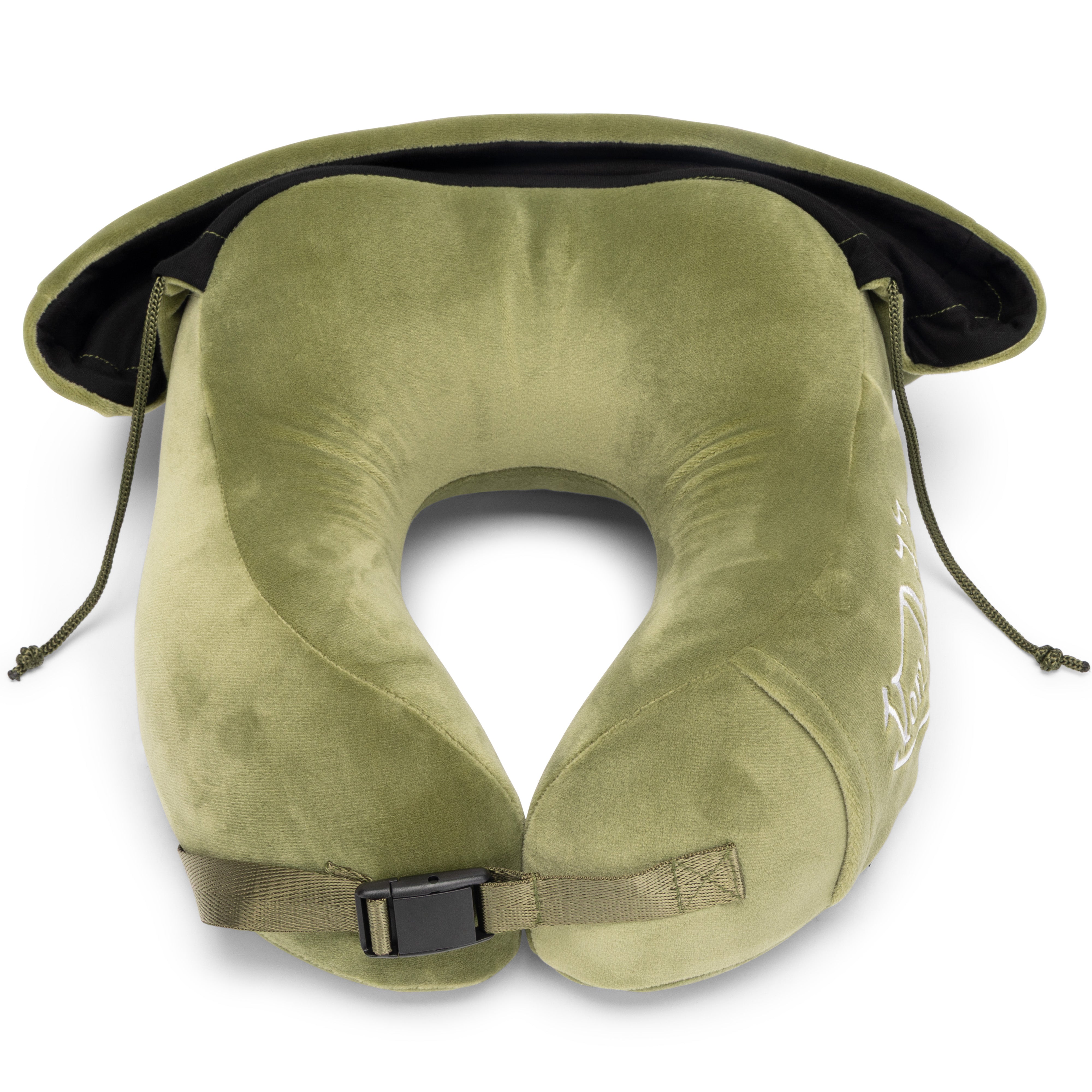 Eyeconic Hooded Ergonomic Memory Foam Travel Neck Pillow