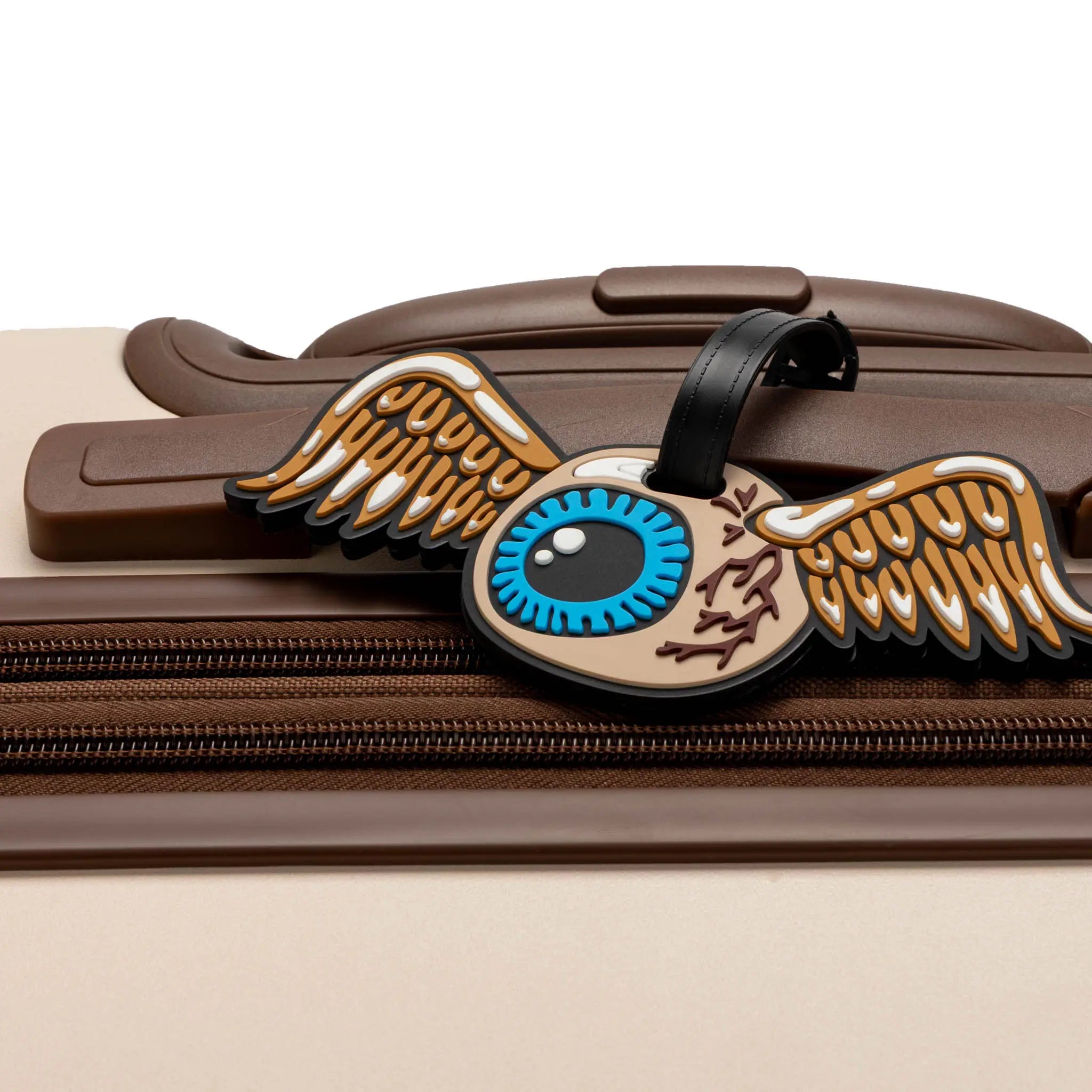 Flying Eyeball 2-Piece Suitcase ID Tag Set with Adjustable Straps