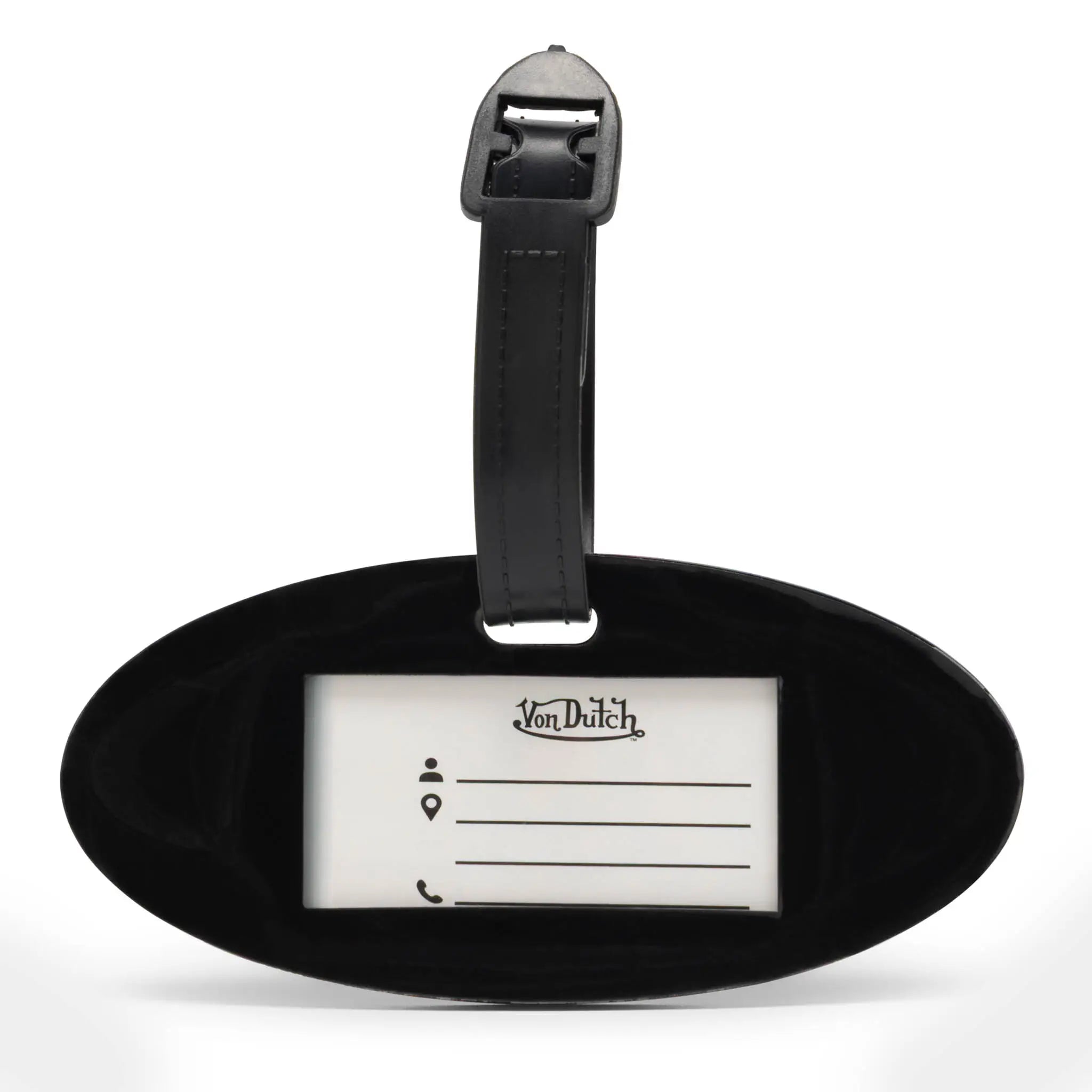 Logo Patch 2-Piece Suitcase ID Tag Set with Adjustable Straps