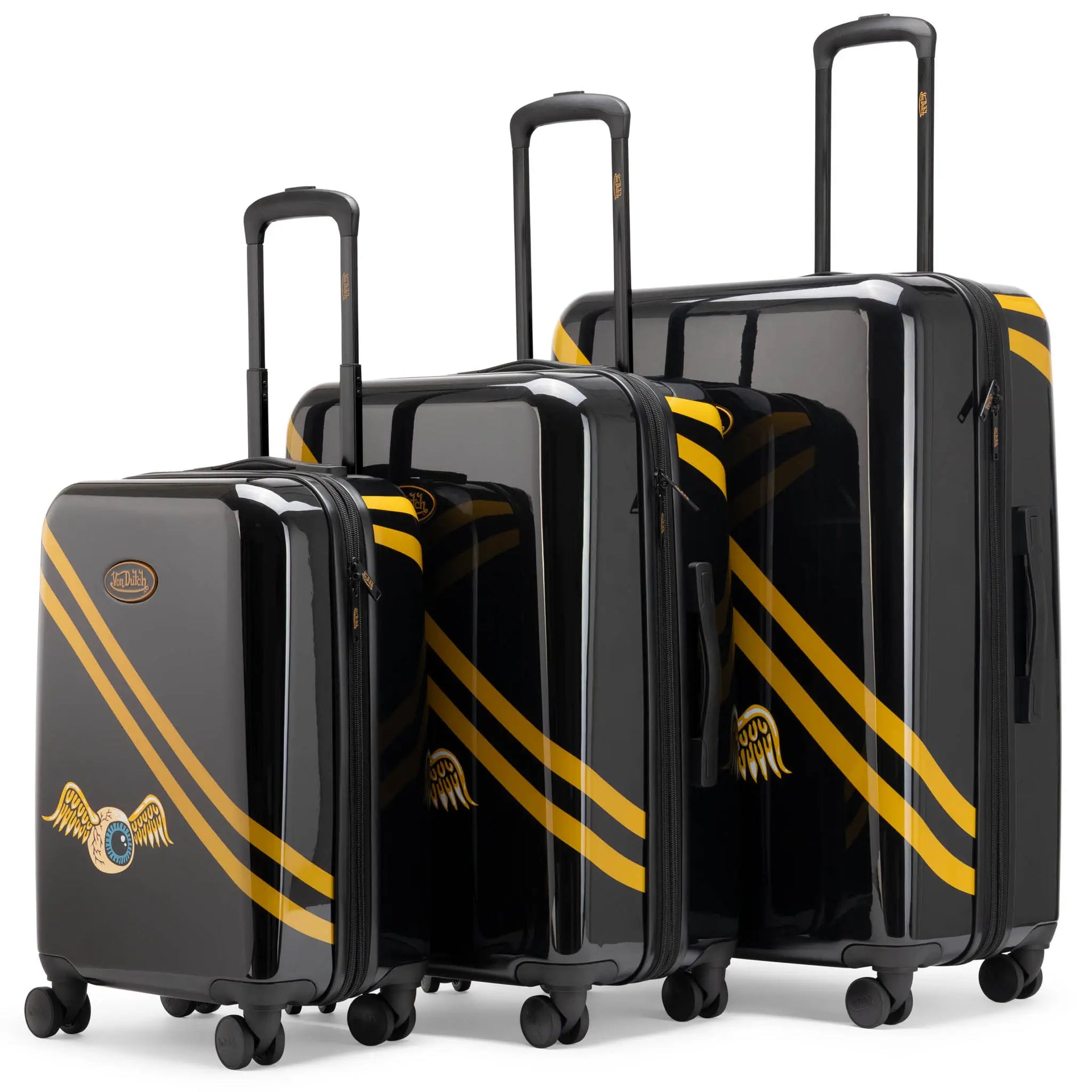 Von Dutch Kustom Kulture 3-Piece Expandable Hardside Spinner