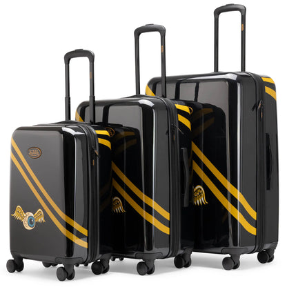 Kustom Kulture 3-Piece Expandable Hardside Spinner Luggage Set
