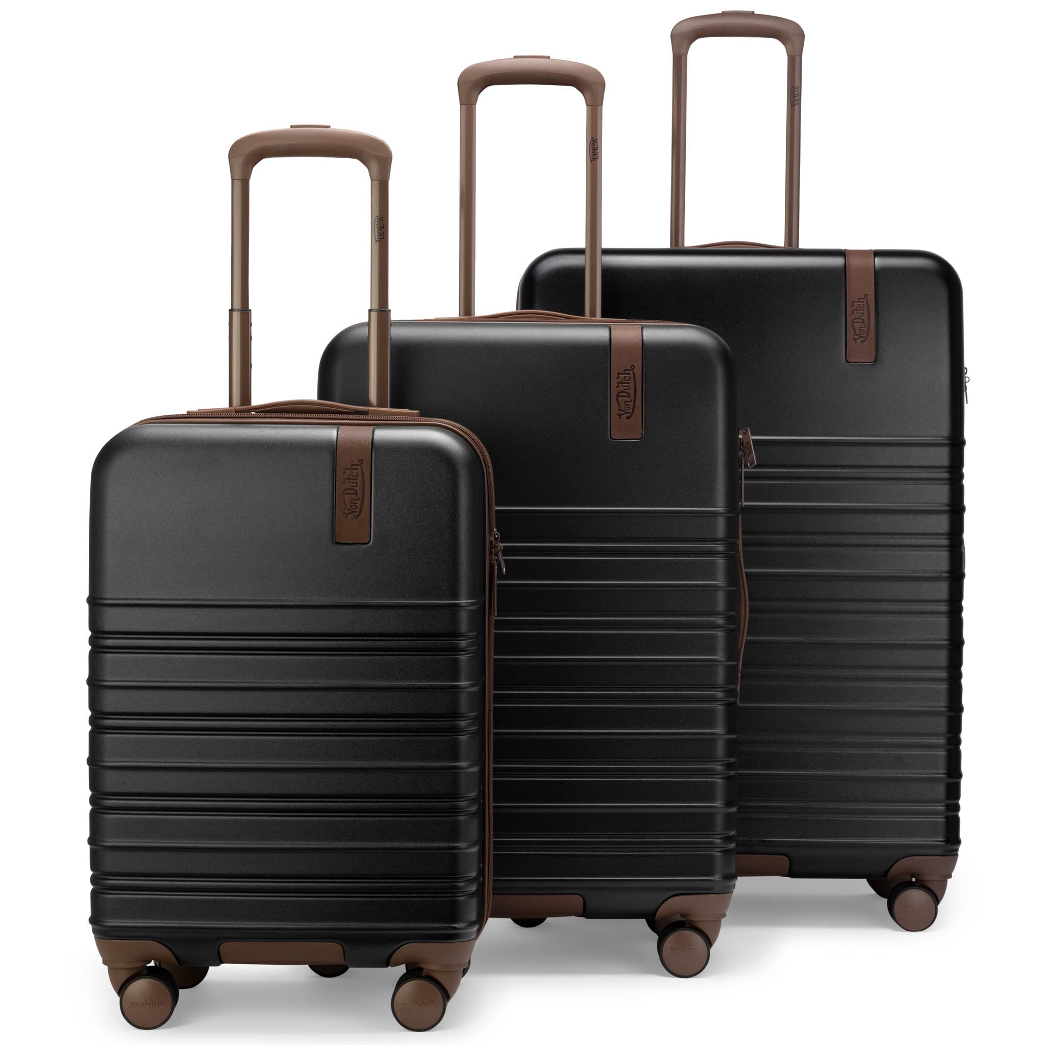 Von Dutch Retro Trek 3-Piece Expandable Hardside Spinner Luggage