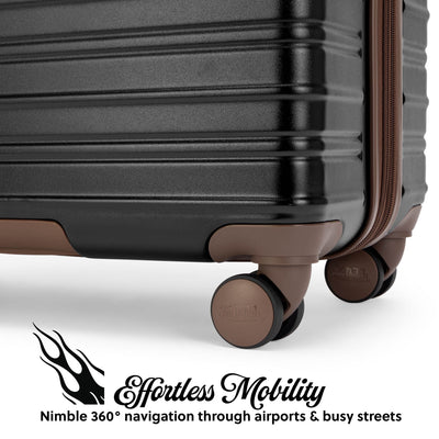 Retro Trek 3-Piece Expandable Hardside Spinner Luggage Set