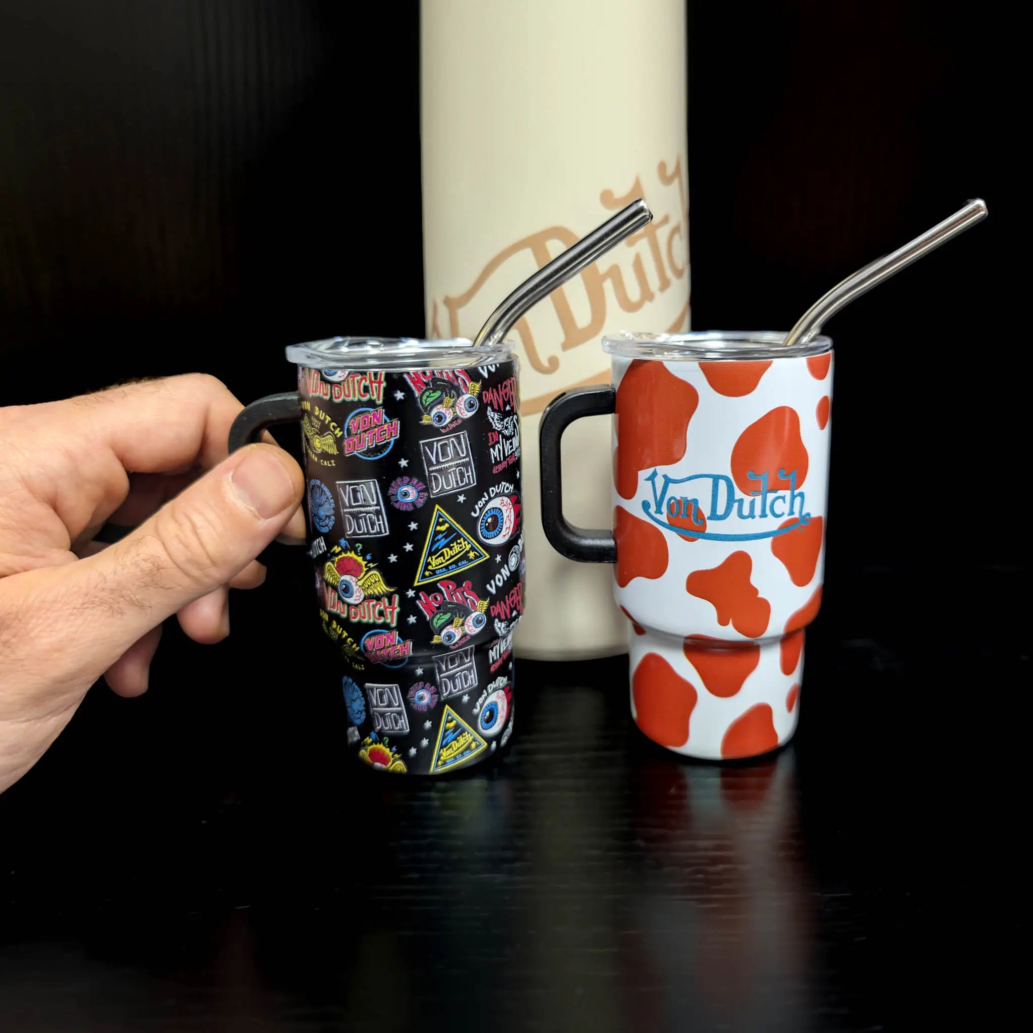2 Piece Bold 3oz Stainless Steel Mini Tumbler Set