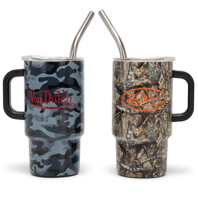 2 Piece Bold 3oz Stainless Steel Mini Tumbler Set