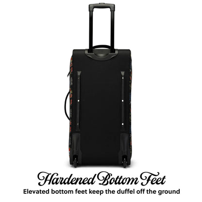 Jax Black 28" Checked Rolling Duffel