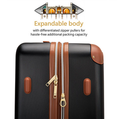 Vintage 20" Expandable Carry-on Suitcase