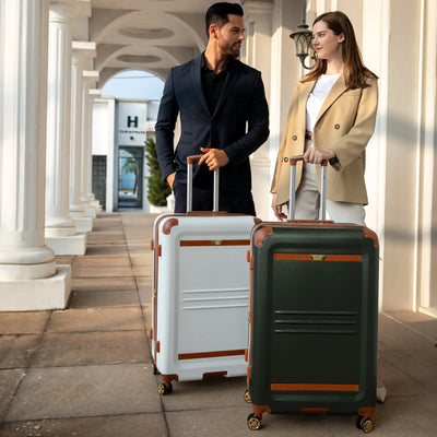 Vintage 20" Expandable Carry-on Suitcase