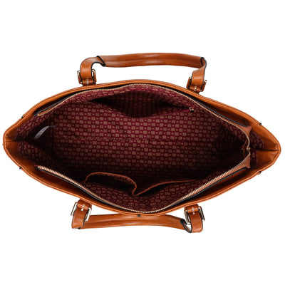 Julia Rustic Vegan Leather Weekender Duffel Bag