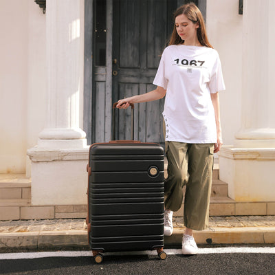 Brickell 3 Piece Expandable Retro Luggage Set