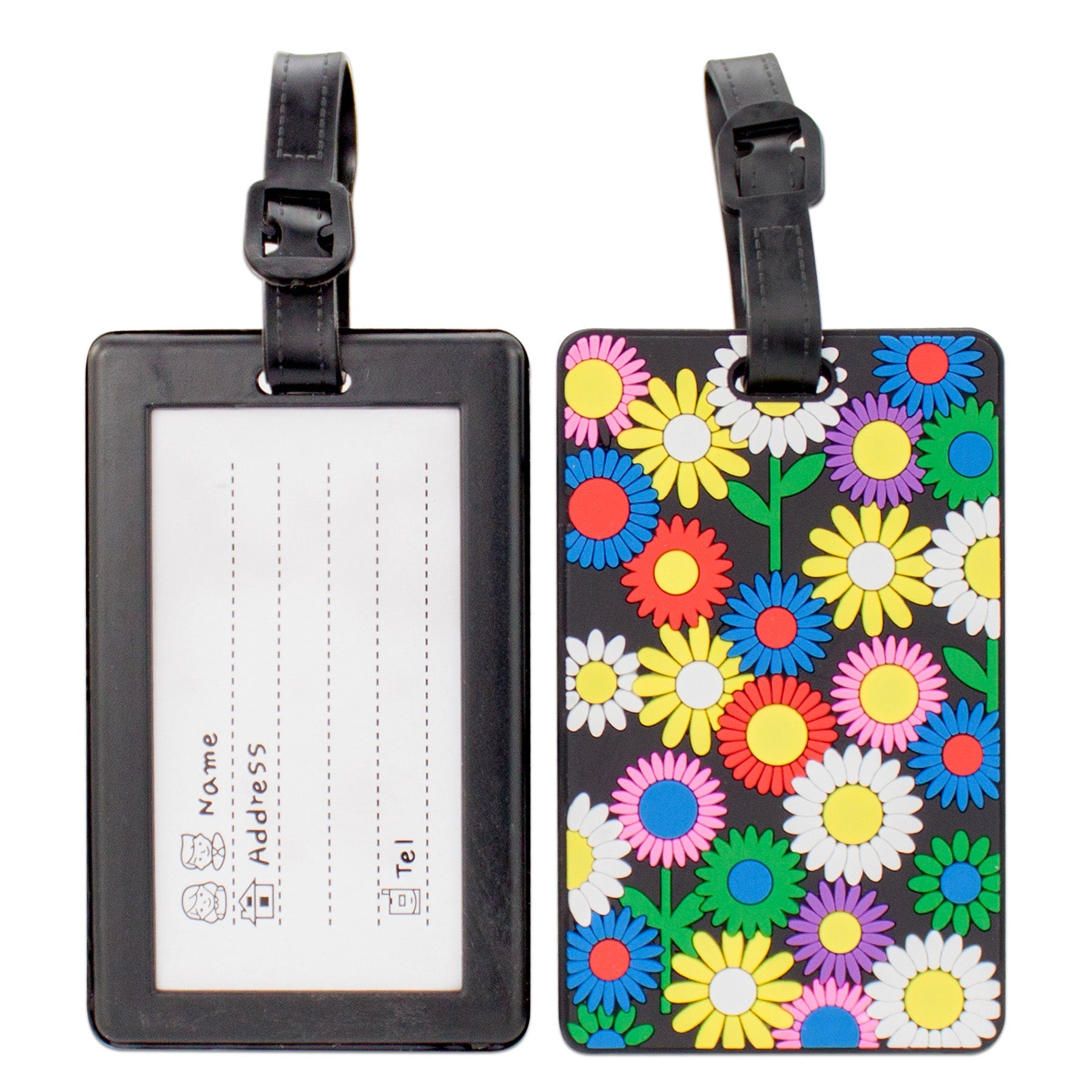 Colorful Collection Luggage Tags Set of 2